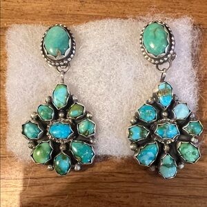 Turquoise Silver Earrings